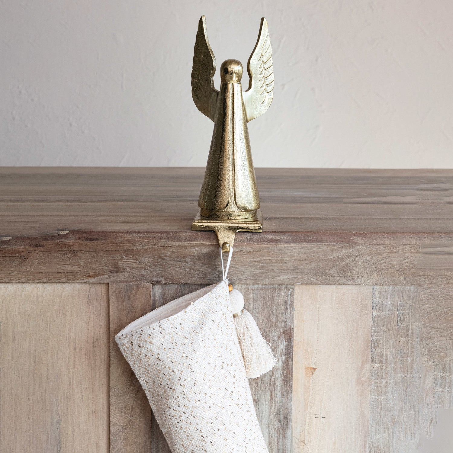 Brass Angel Stocking Holder