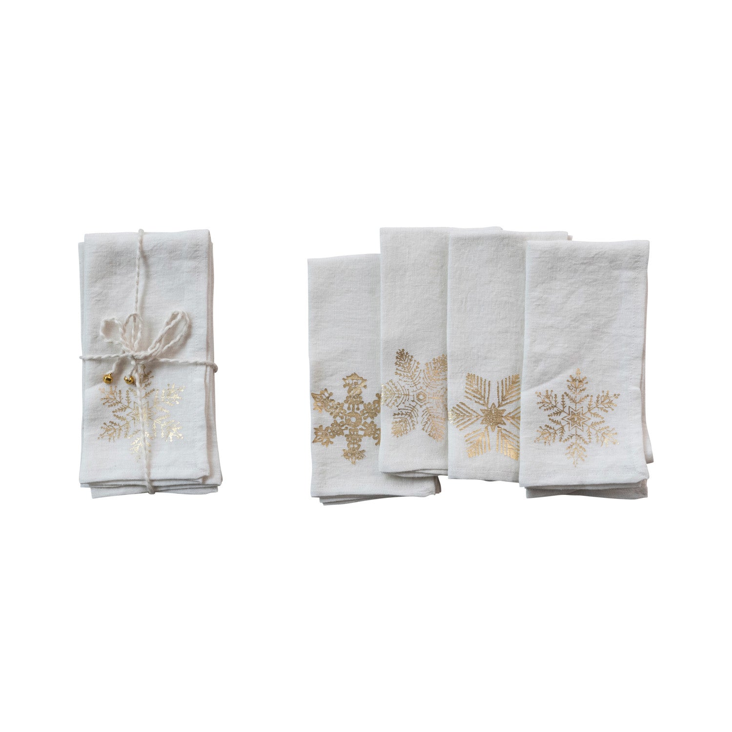 Linen Snowflake Napkins
