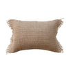 Woven Jute Lumbar with Gold Thread
