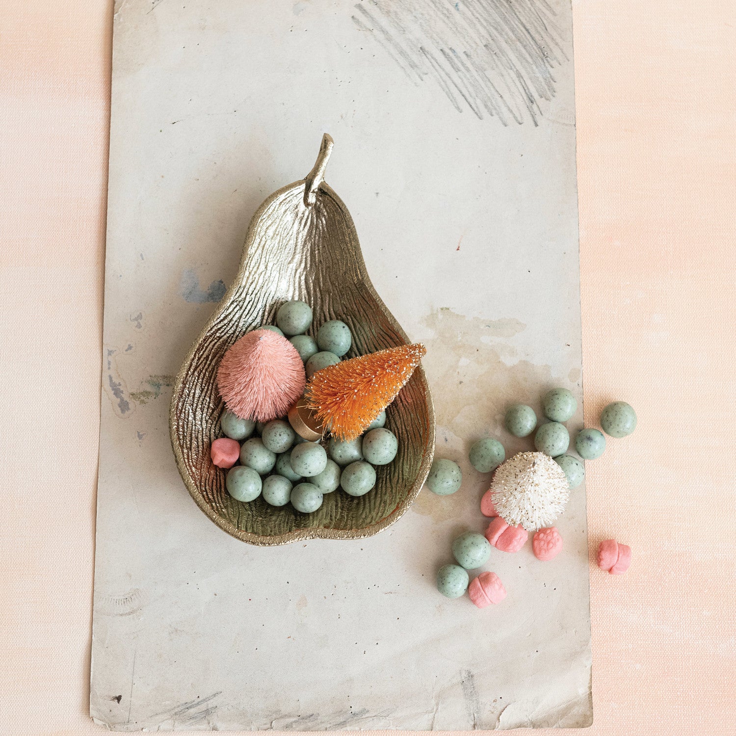 Brass Pear Shaped Dish