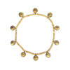 Wood Bead &amp; Metal Bell Garland