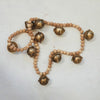 Wood Bead &amp; Metal Bell Garland