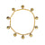 Wood Bead & Metal Bell Garland