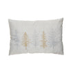 Embroidered Tree Lumbar Pillow