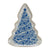 Blue Christmas Tree Serving Plate