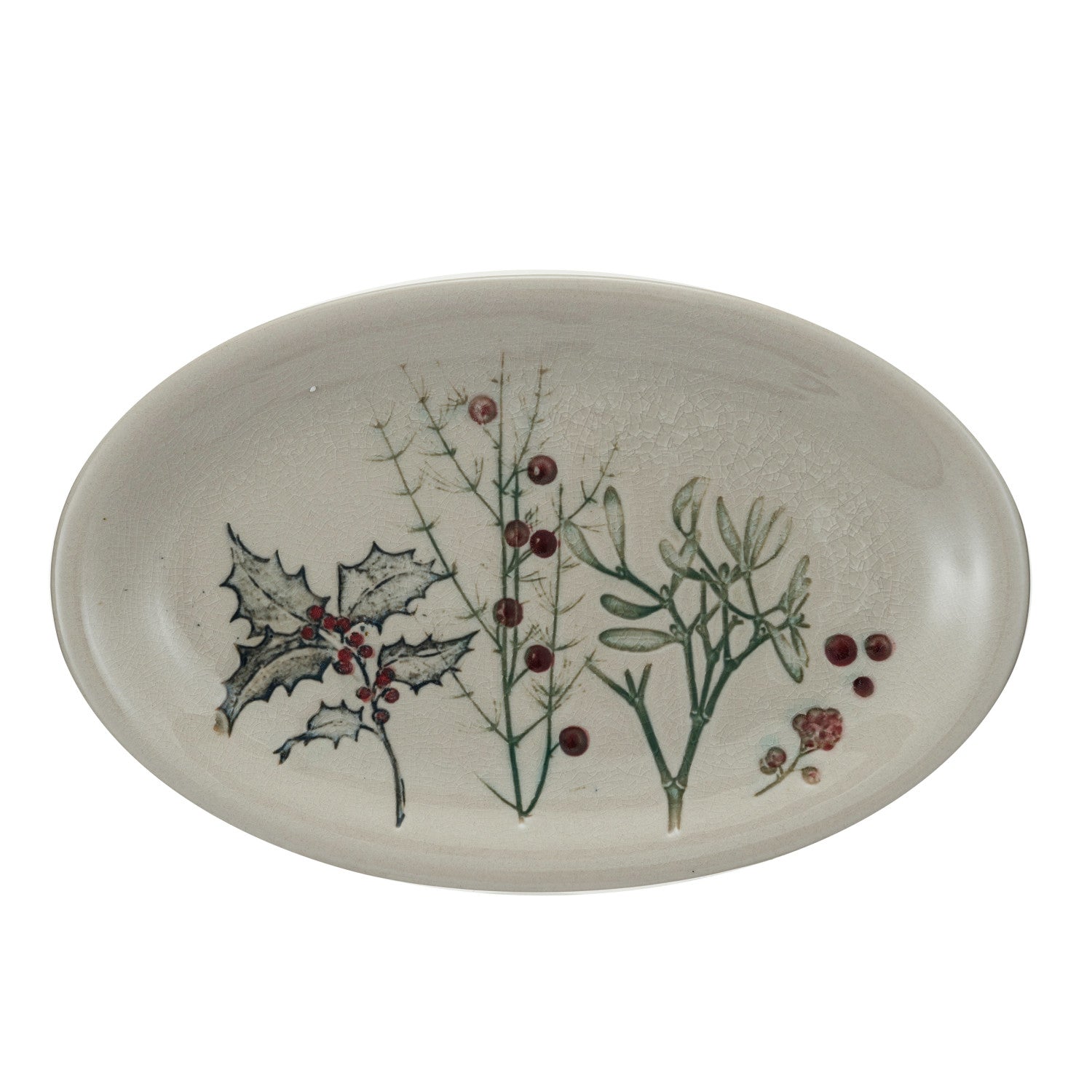 Seasonal Botanicals Stoneware Platter