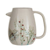 Debossed Seasonal Stoneware Pitcher