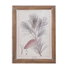 Pinecone Glass Framed Wall Decor