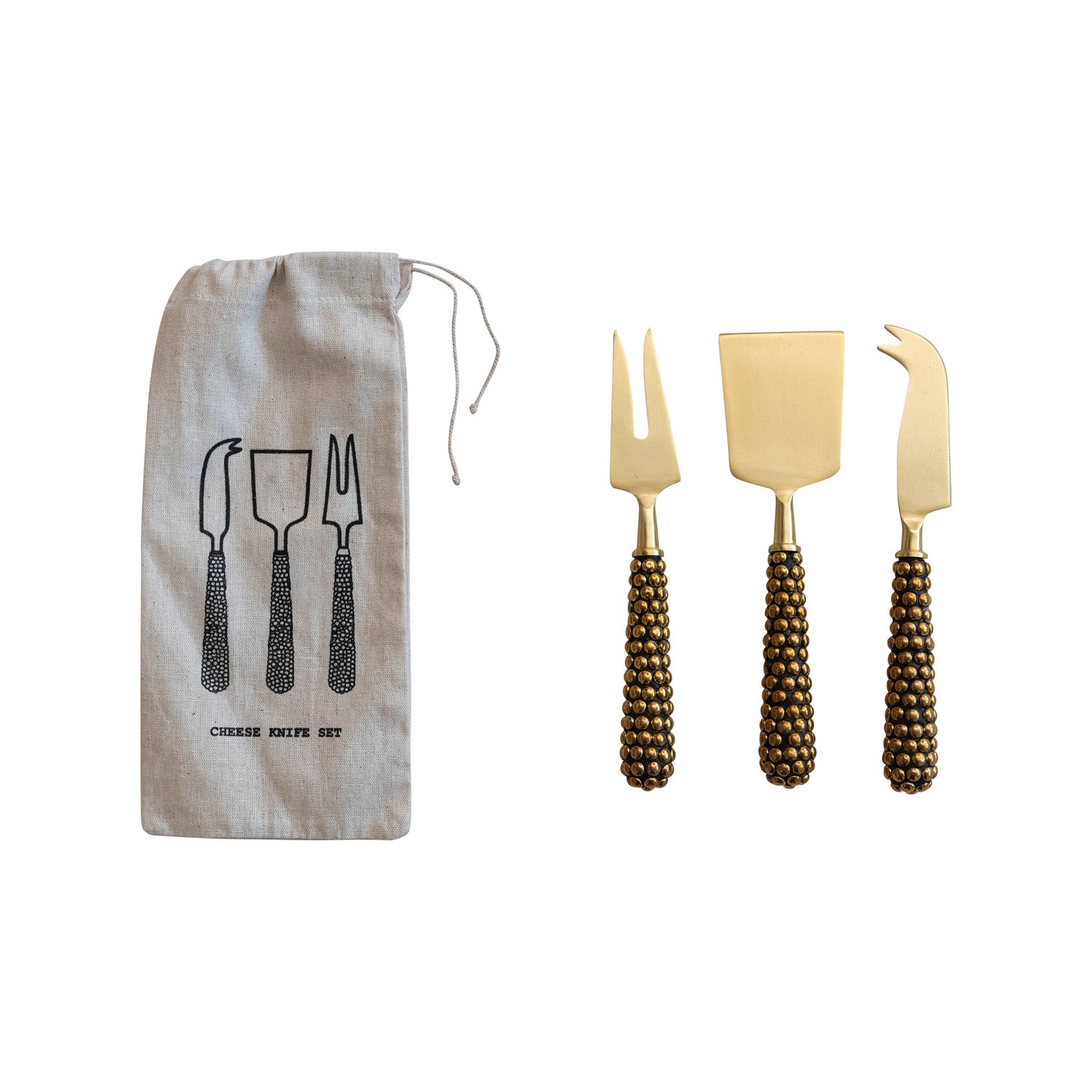 Beaded Cheese Knives