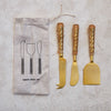 Cheese Knives with Rattan Wrapped Handle