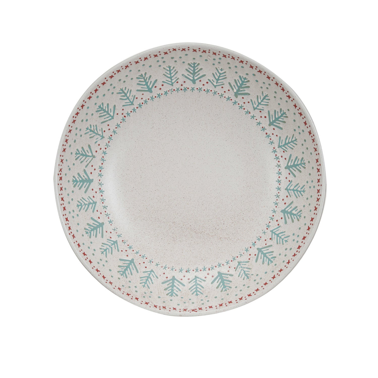 Stoneware Holiday Serving Bowl