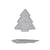 Stoneware Tree Shaped Plate