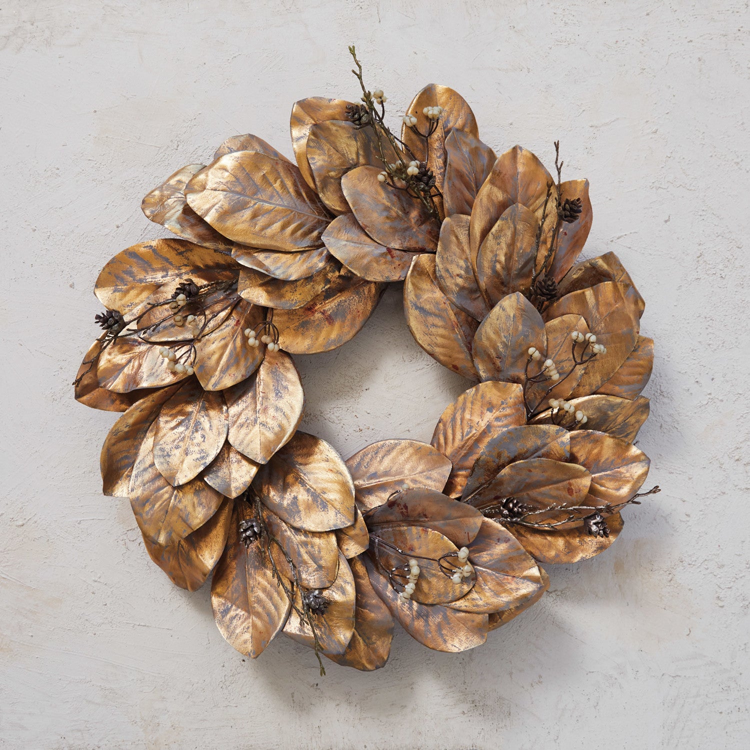 Gold Magnolia Wreath
