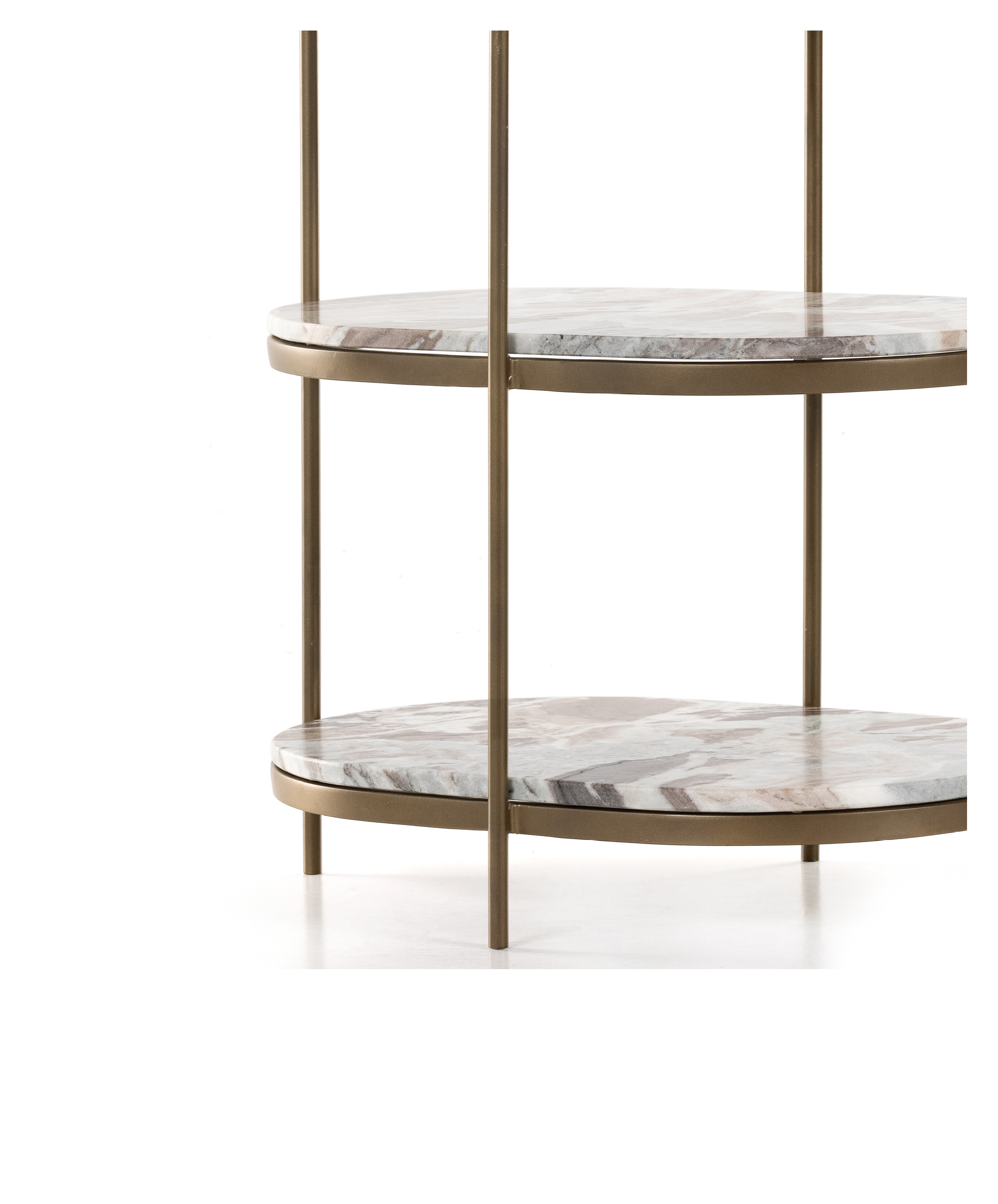 Oval nightstand deals with marble top