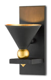 Moderne Black Wall Sconce