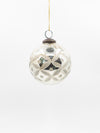 Etched Mercury Glass Ball