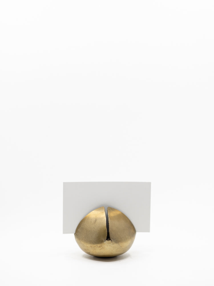 Metal Bell Place Card Holder