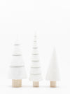 Flocked Wood Trees