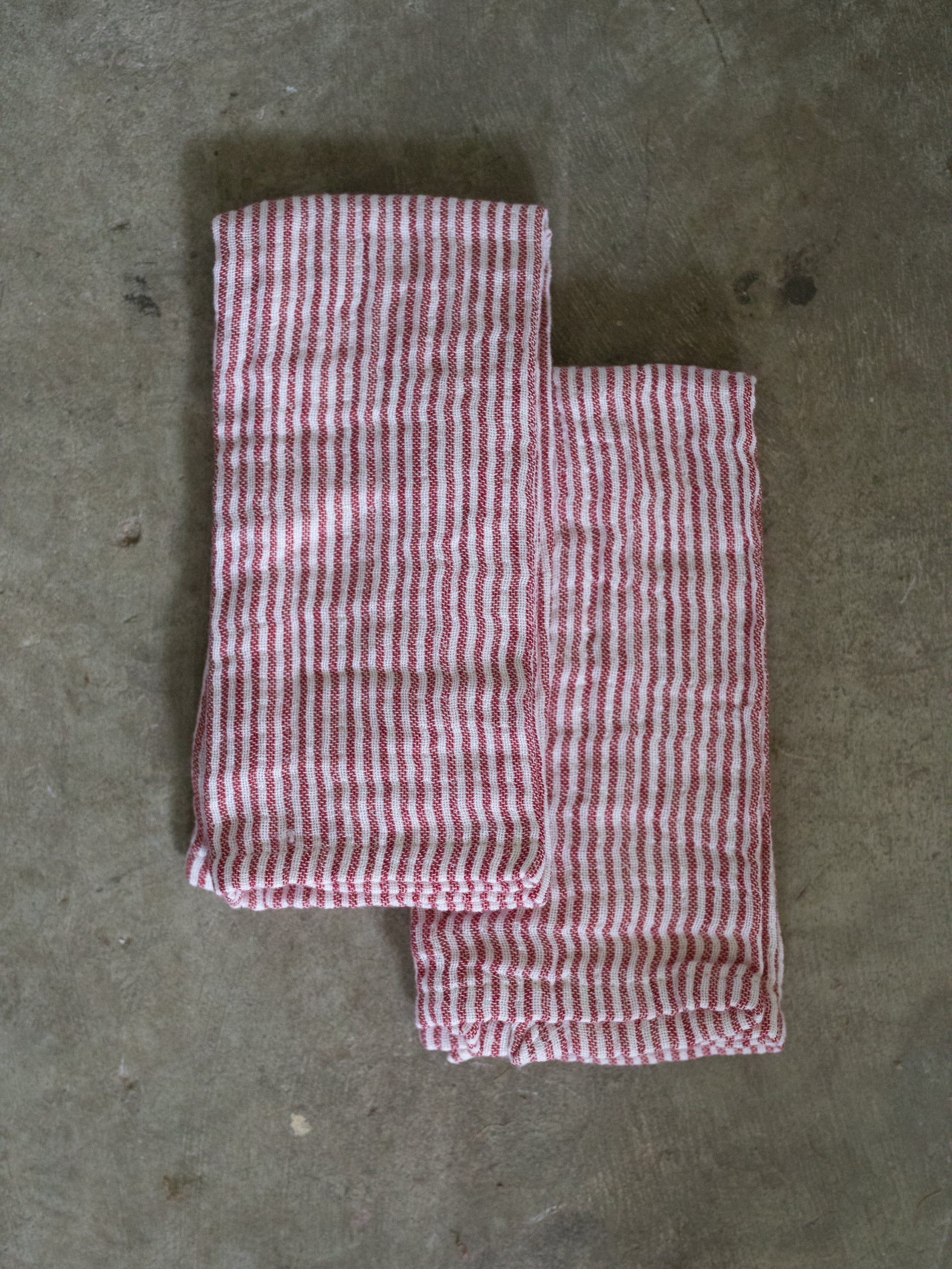 Red Striped Cotton Napkin