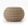 Round Wicker Outdoor Accent Stool