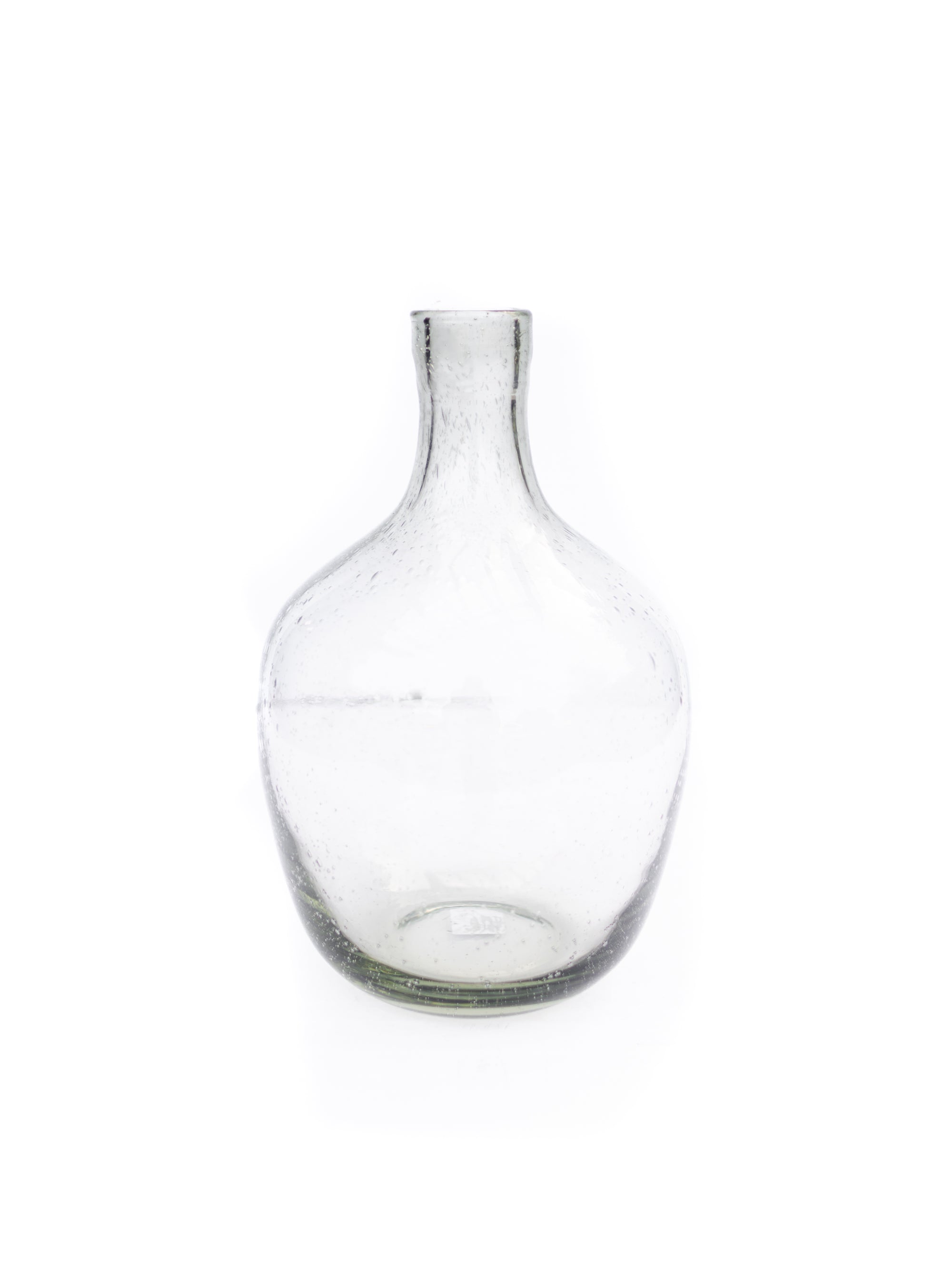 Grey Green Glass Vase