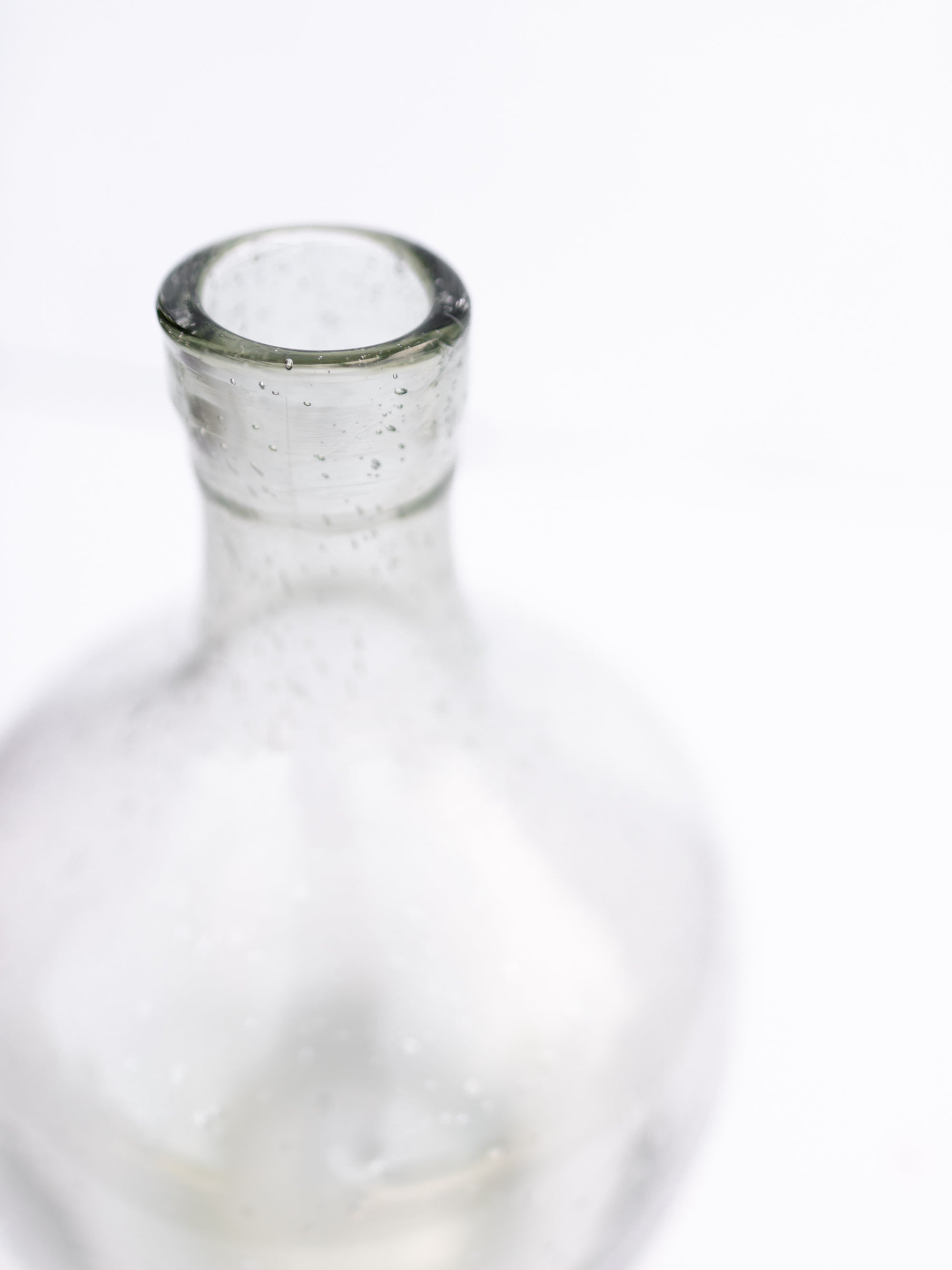 Grey Green Glass Vase