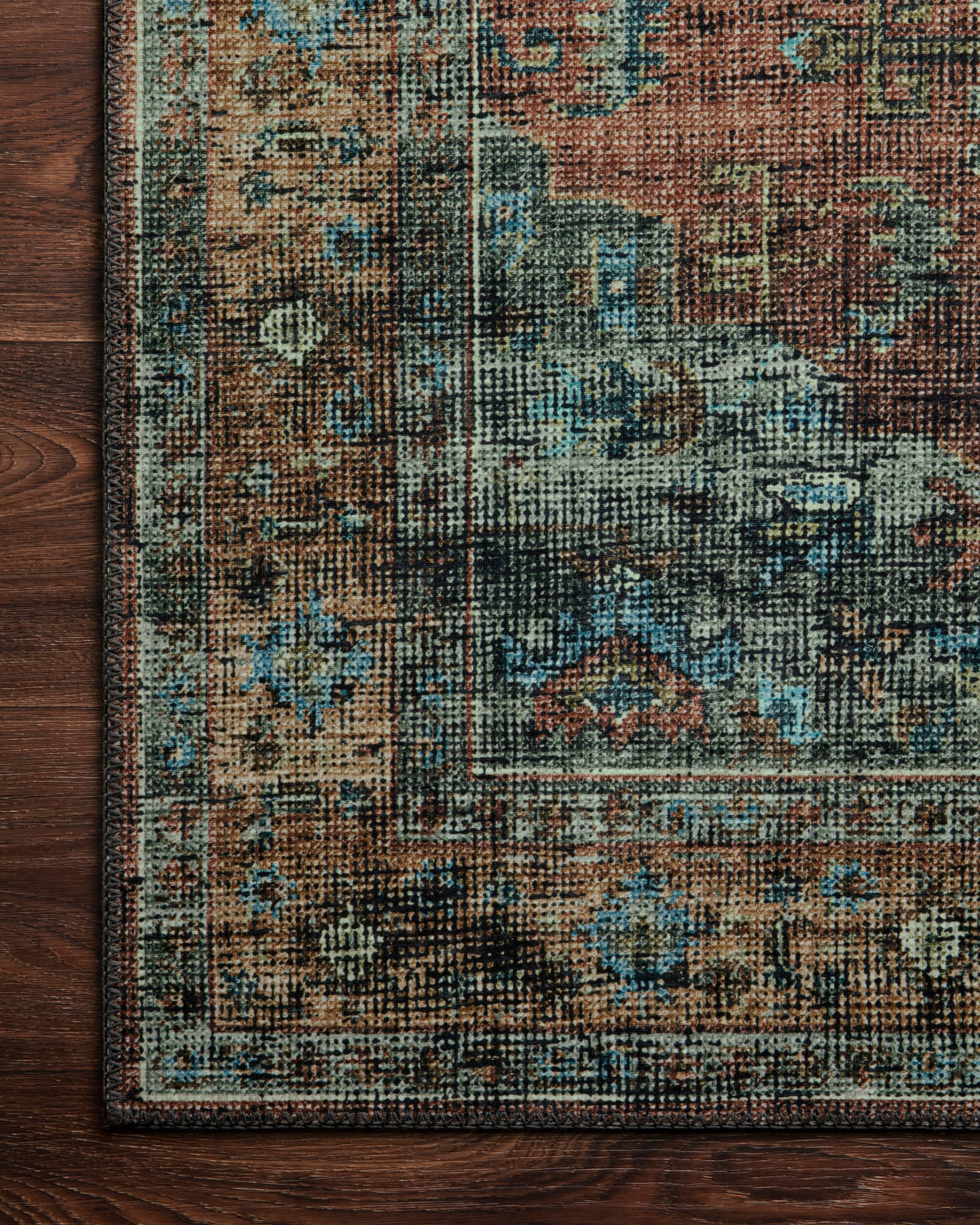 Terracotta / Sky - Skye Collection Rug