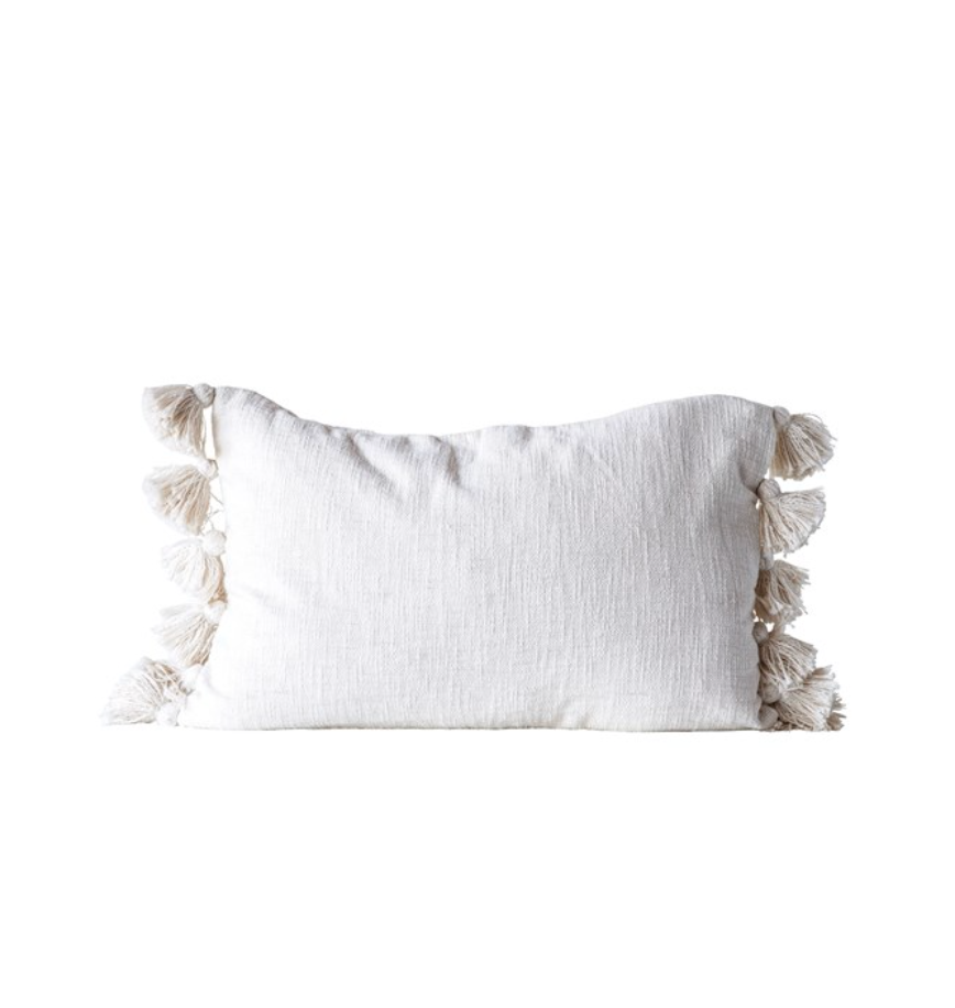 Woven Pillow w/ Tassels