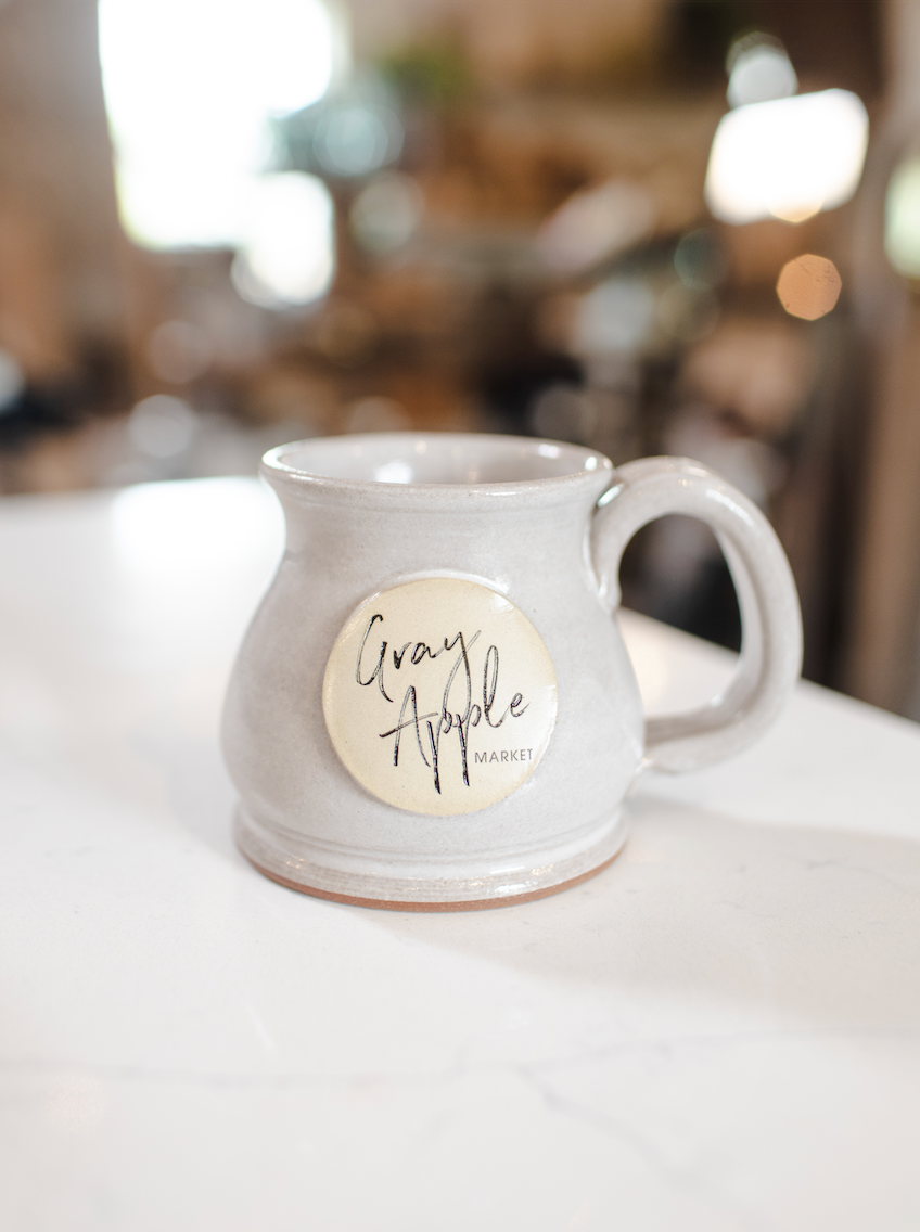 Gray Apple Mug