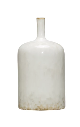 Slim Stem Stoneware Vase