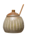 Sugar Jar with Wooden Spoon