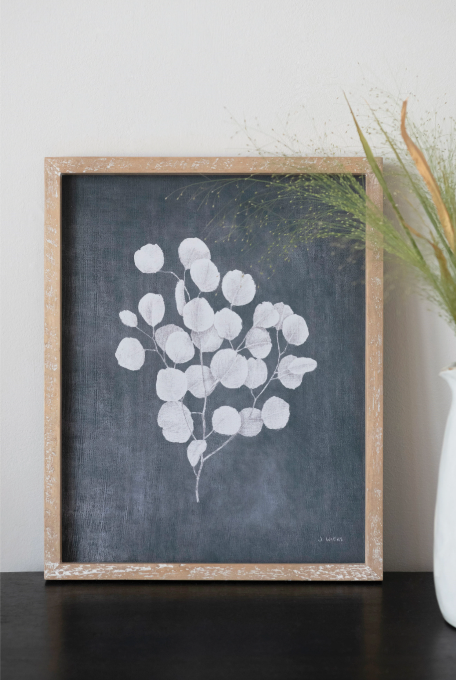 Botanical Print in Wood Frame