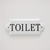 Tin Toilet Sign