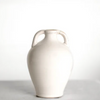 Two Handle White Jug Vase