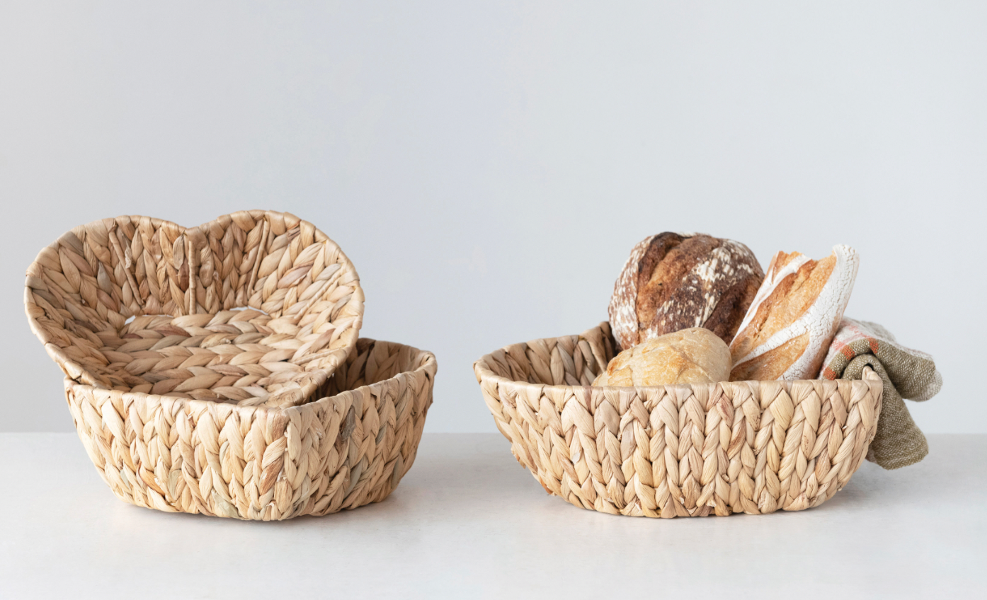 Hand Woven Heart Basket