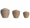 Rattan Lidded Basket