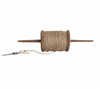 Wooden Spool with Brass Scissors