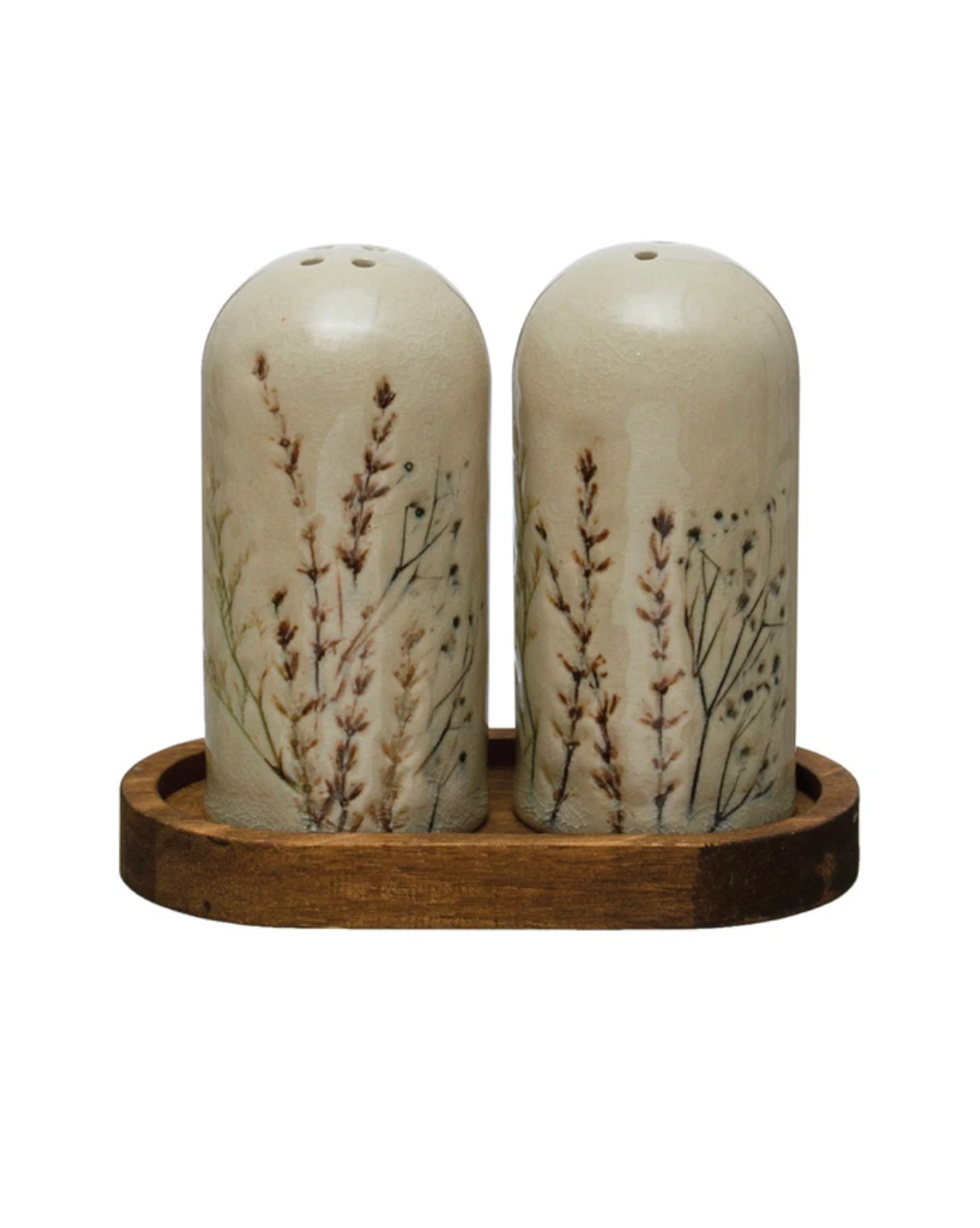 Floral Salt and Pepper Shaker Set