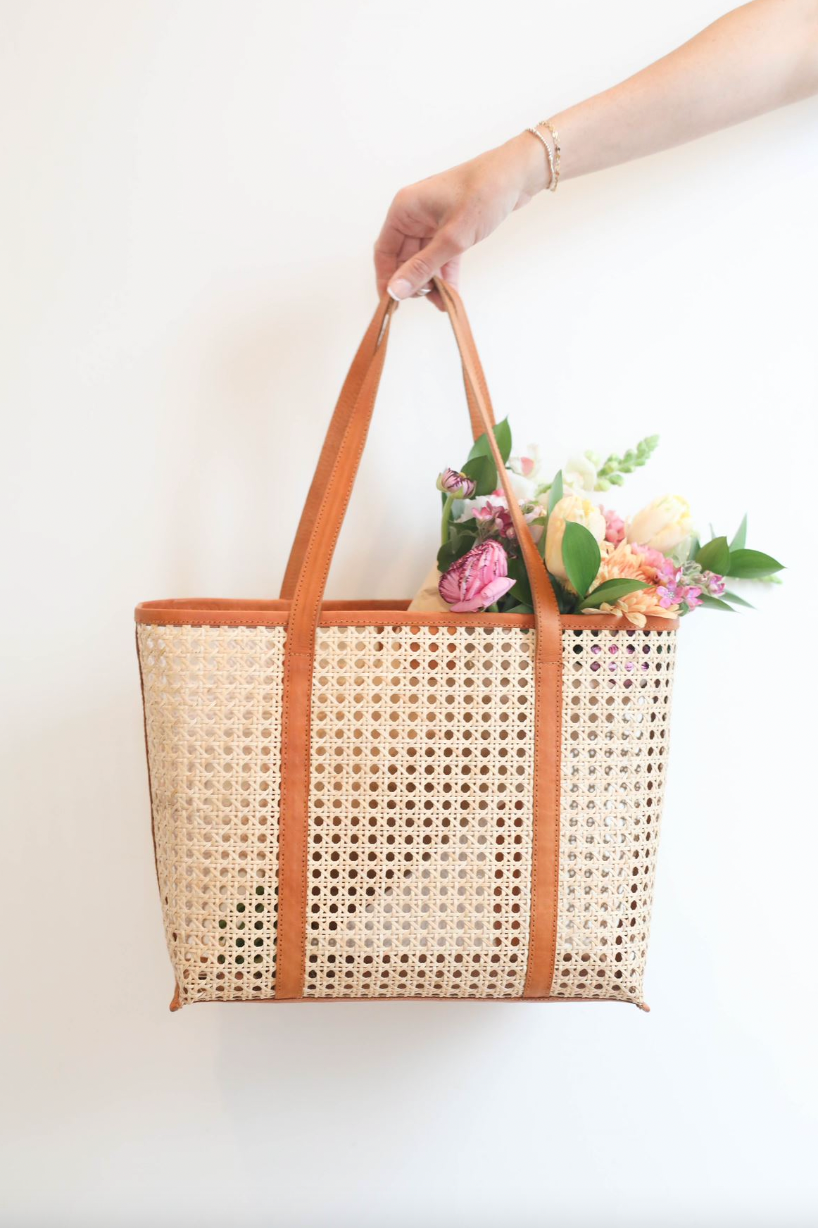 Adalyne Rattan Tote