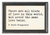 Wood Framed Wall Sayings