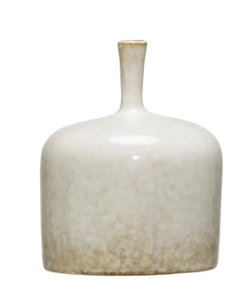 Slim Stem Stoneware Vase