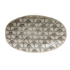 Hand Stamped Stoneware Serving Bowl w/Embossed Pattern
