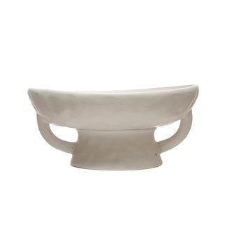 Stoneware Footed Pedestal /Bowl