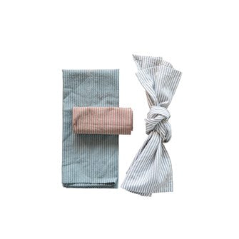 Woven Cotton Striped Tea Towel