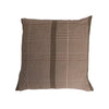 Brown Plaid Cotton Pillow