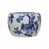 Blue Floral Patterned Planter