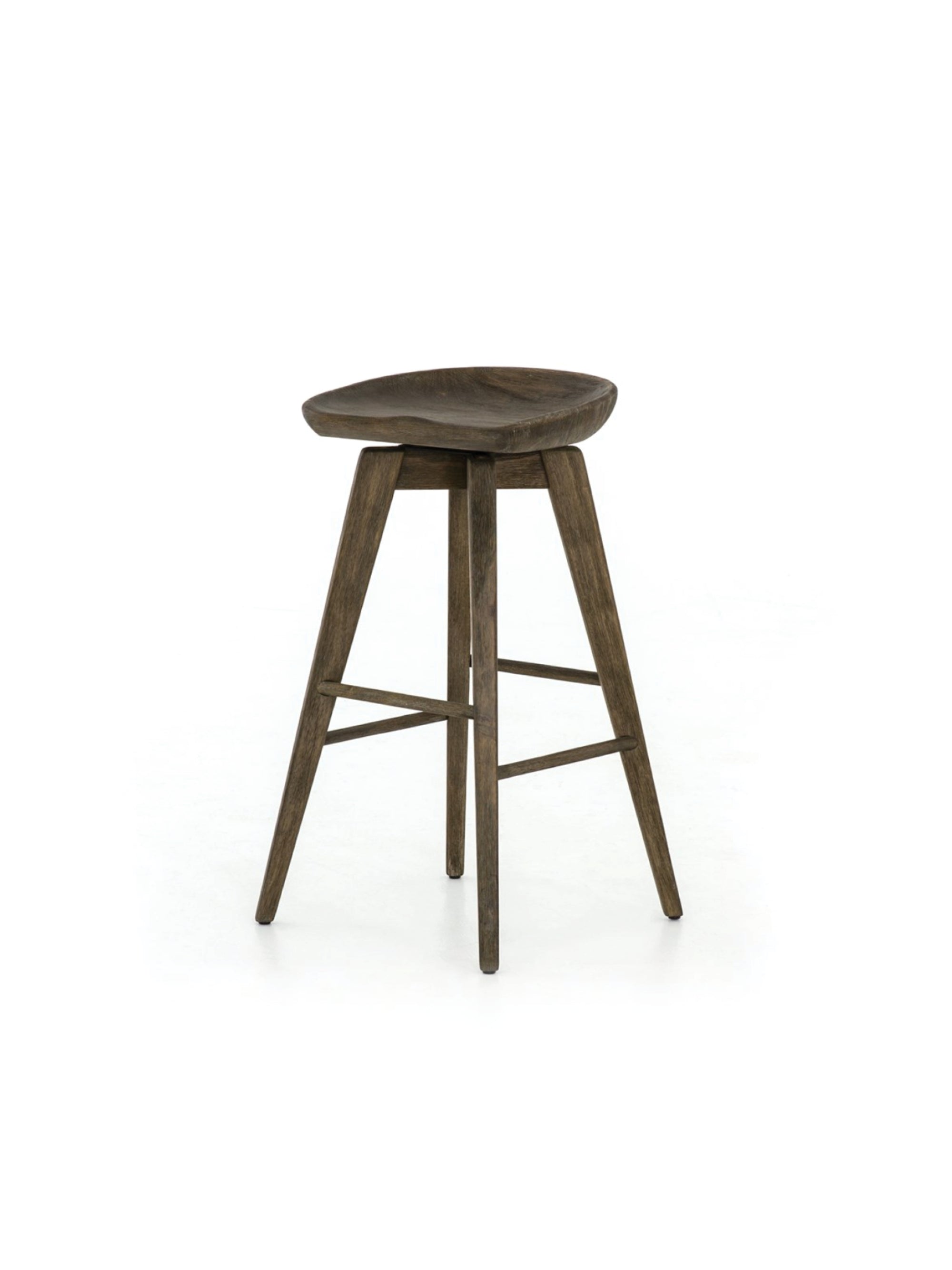 Wooden Swivel Bar + Counter Stool