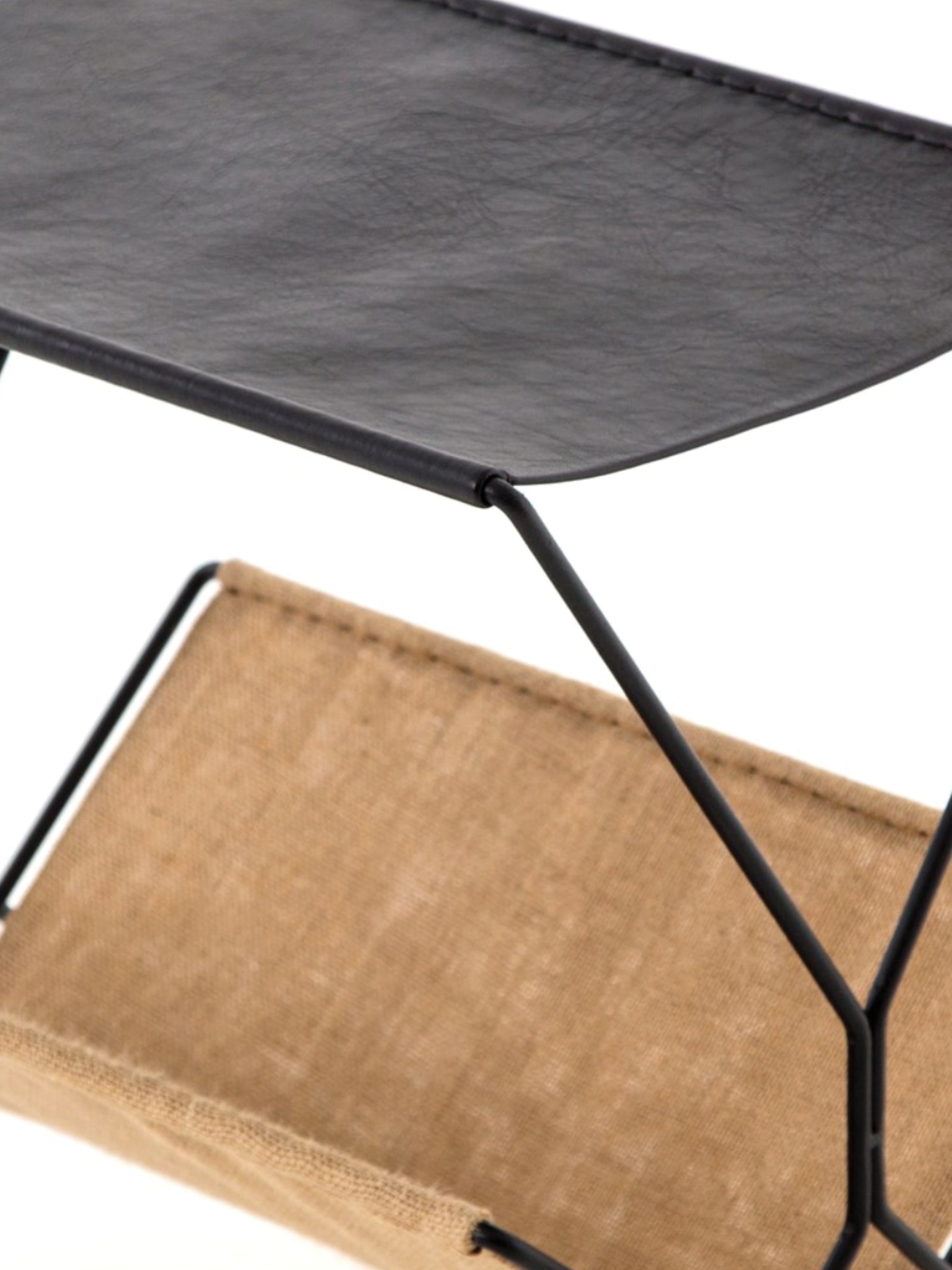 Leather Magazine Rack