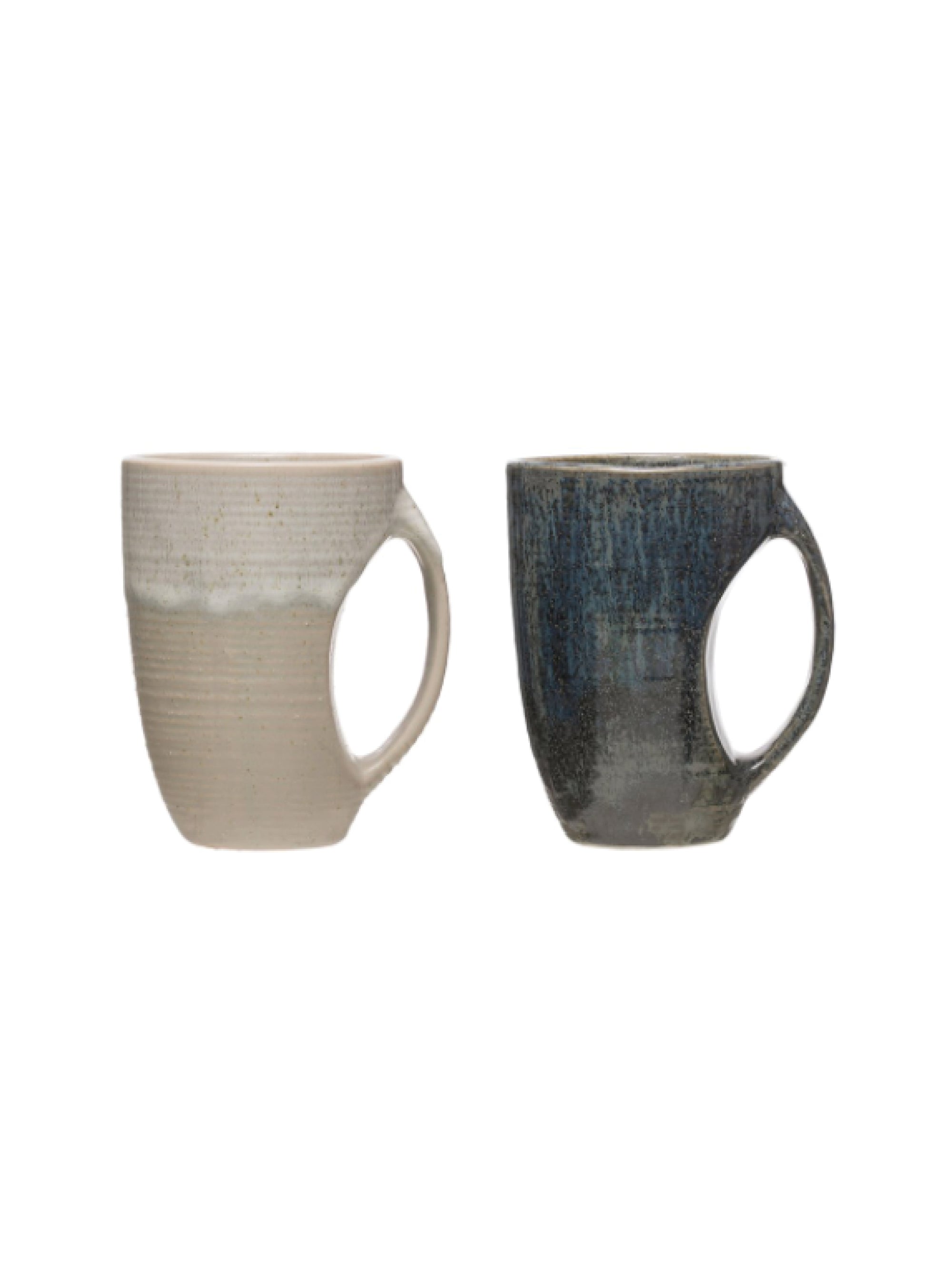 Cut-Out Stoneware Mug