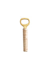 Brass Bottle Opener w/ Bamboo Wrapped Handle